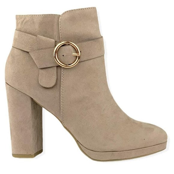 lc lauren conrad avant women's high heel ankle boots